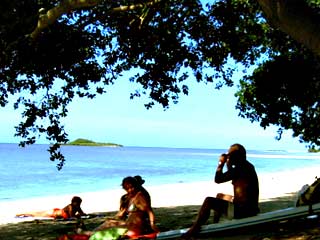 Strand Relais de Poingam Neukaledonien